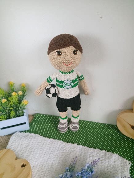 Jogador De Futebol Amigurumi Croch Elo Produtos Especiais