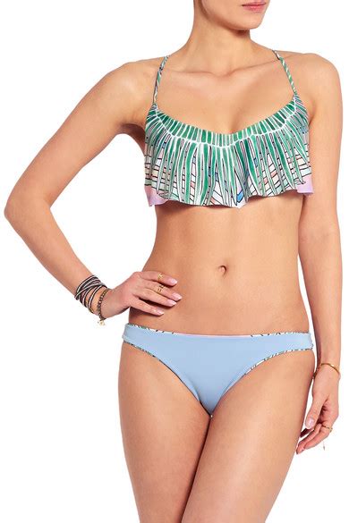 Mara Hoffman Rising Palm Printed Bikini NET A PORTER