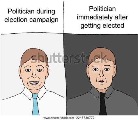 Politician During Campaign Funny Meme Social Stock Vector (Royalty Free) 2245730779 | Shutterstock