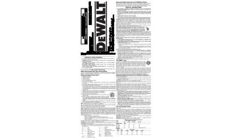 DeWalt Tool Manuals – Tool Manuals