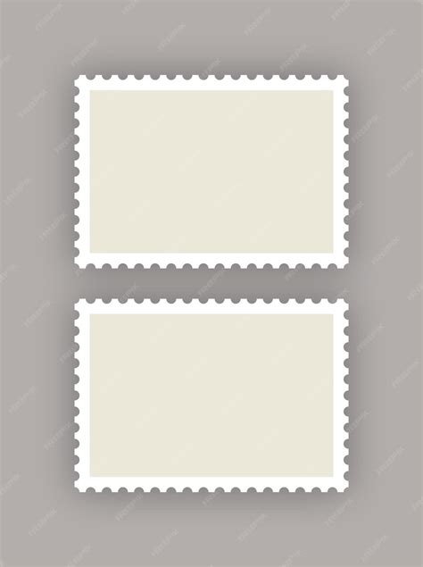 Premium Vector Two Paper Postmarks Double Sale Coupons Post Stamp