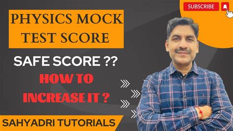 Physics Mock Test Score Safe Score How To Increase It MHT