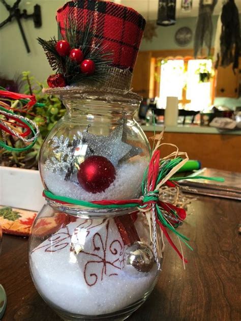 Adorable Diy Fishbowl Snowman Ideas Diy Christmas Ornaments Easy