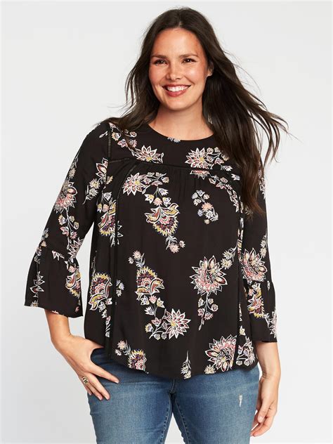 Plus Size Ruffle Sleeve Swing Top Old Navy