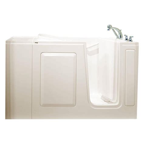 Safety Tubs Value Series 48 in. x 28 in. Walk-In Soaking Tub in White ...