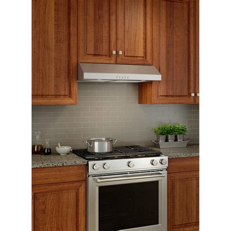 Bcsq130ss Broan® Glacier 30 Inch Convertible Under Cabinet Range Hood 375 Max Blower Cfm