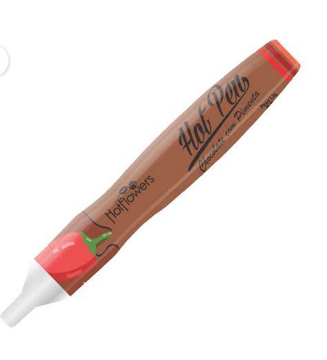HOT PEN CHOCOLATE PIMENTA CANETA COMESTÍVEL G HOT FLOWERS Distribuidora Hot Flowers