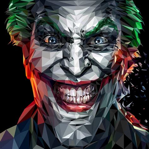 Joker Low Poly Art by vin30603cent on DeviantArt