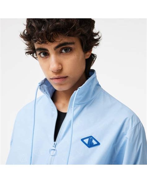 Lacoste Womenâ S Monogram Track Jacket In Blue Lyst
