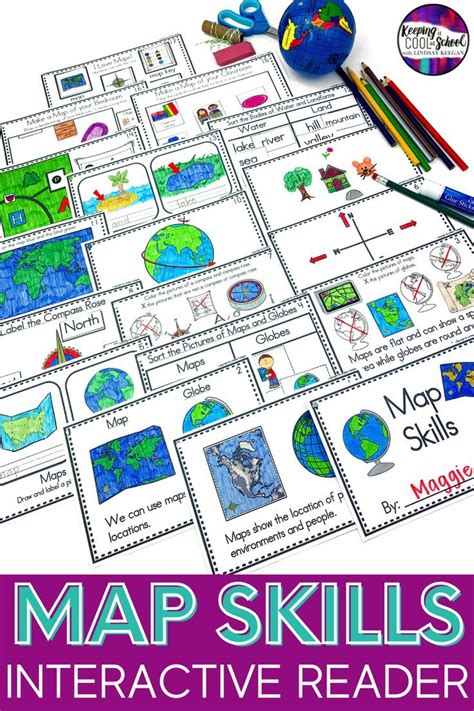 Map Skills Worksheet Interactive Reader For First Grade Maps Globes