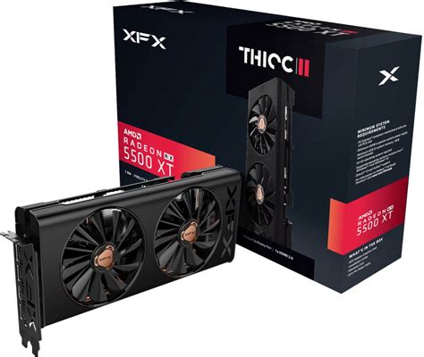 Best Buy XFX THICC II Pro AMD Radeon RX 5500 XT 8GB GDDR6 PCI Express