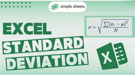 Everything You Need To Learn About Excel Standard Deviation