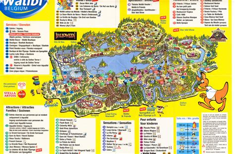 Walibi Belgium - 2005 Park Map