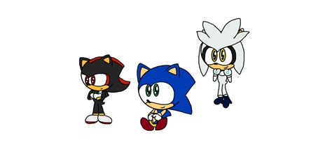 Baby Sonic Shadow And Silver By Tkmslux On Deviantart