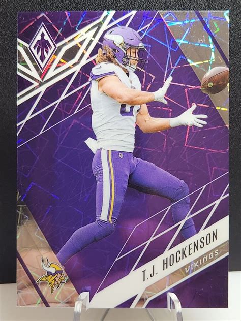 Panini Phoenix Tj Hockenson Purple Lazer Prizm