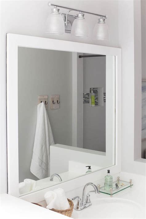 How To Hang A Bathroom Mirror With A Frame Semis Online