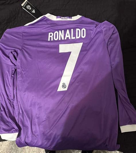 Koszulka Fioletowa Real Madryt Cristiano Ronaldo Fina Lm