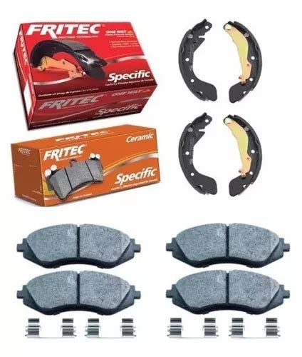 Kit Balatas Delanteras Y Traseras Aveo 2004 2017 Fritec