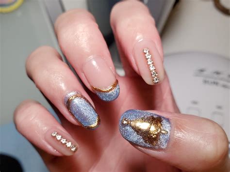 Winter Themed Nails ️⛄️ First Time Posting It Was A Pain To Add The