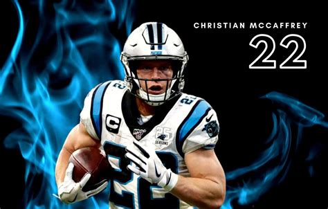 Download • Nfl Star Christian Mccaffrey On The Field Wallpaper