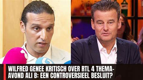 Wilfred Genee Kritisch Over Rtl 4 Thema Avond Ali B Een Controversieel