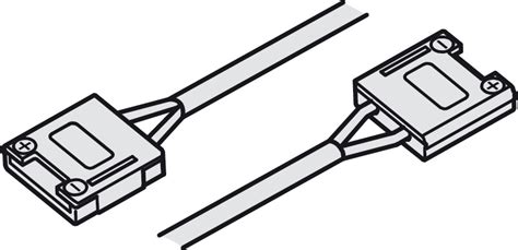 Interconnecting lead for Häfele Loox LED strip light 24 V 12 mm in