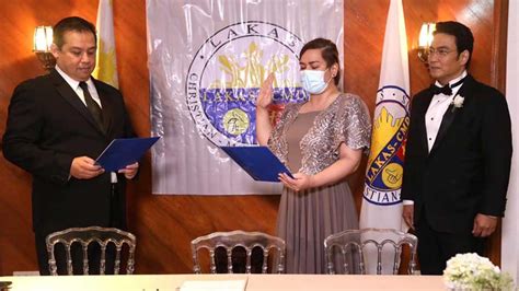 Sara Duterte Oath Taking At Bong Revilla Daughters Wedding Pep Ph