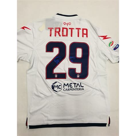 MAGLIA CROTONE AWAY CALCIO 2017 18 SERIE A COLORE BIANCA