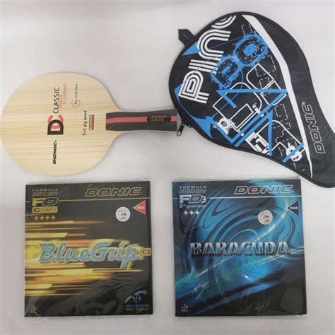 Jual Bat Pingpong Donic Classic Power AR Plus Karet Donic Set Di Seller