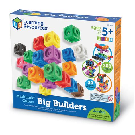 Mathlink Cubes Big Builders Ler9291 Primary Ict