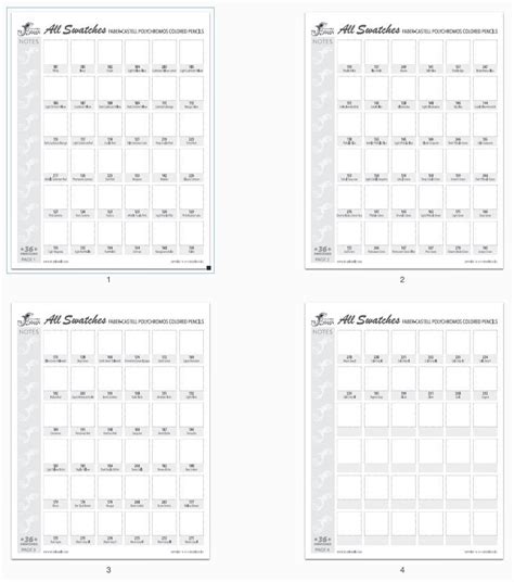 Faber Castell Polychromos Swatch Chart 120 Faber Castell Polychromos