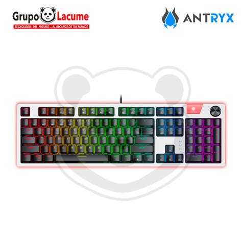 Teclado Mecanico Antryx Chrome Storm Mk Blue Switch Amk Kbl Sp