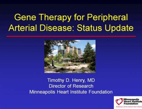 Gene Therapy For Peripheral Arterial Disease Status Update