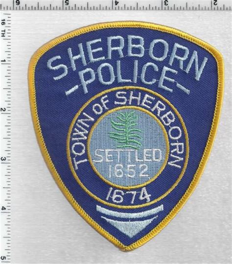 Sherborn Police Massachusetts 2nd Issue Shoulder Patch Ebay