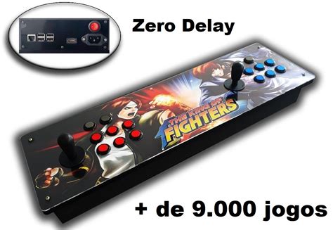 Fliperama Portátil Zero Delay de 9 000 Jogos de Consoles e