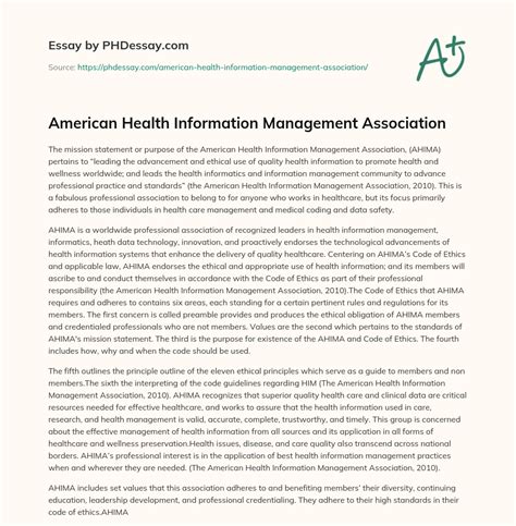 American Health Information Management Association