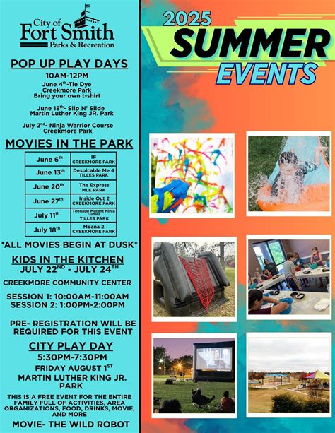 Park Events | Fort Smith, AR