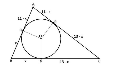 Na Figura A Circunferência De Centro O Está Inscrita No Triângulo Abc