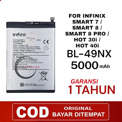 Jual BATERAI INFINIX SMART 7 SMART 8 SMART 8 PRO HOT 30i HOT