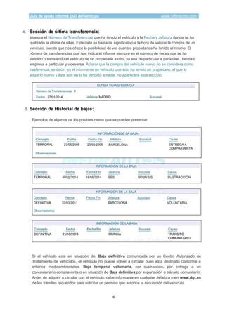 Ayuda Para Interpretar El Informe Del Veh Culo Pdf