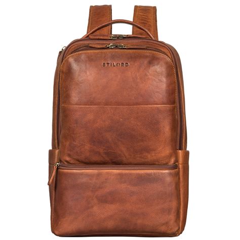 Thore Luxuri Ser Leder Rucksack Mit Laptopfach Zoll Stilord