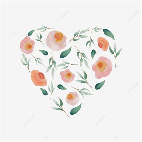 Rose Heart Shape Vector Design Images Heart Shaped Roses Flower