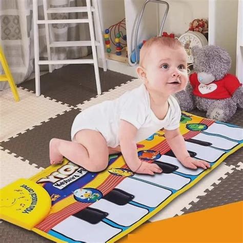 Tapete Teclado Piano Musical Atividades Infantil Beb Luzes No Shoptime