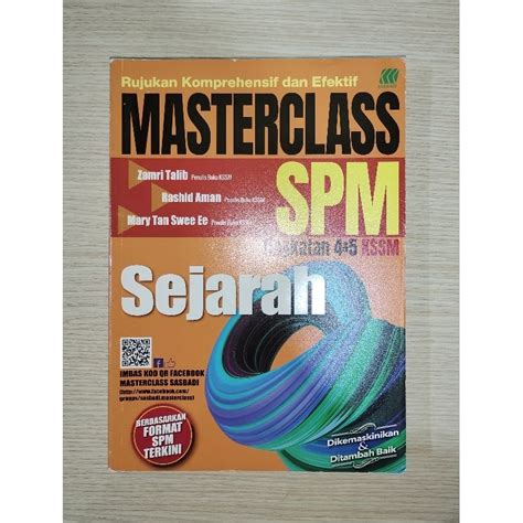 MASTERCLASS SPM SEJARAH KSSM SASBADI TINGKATAN 4 5 BUKU RUJUKAN