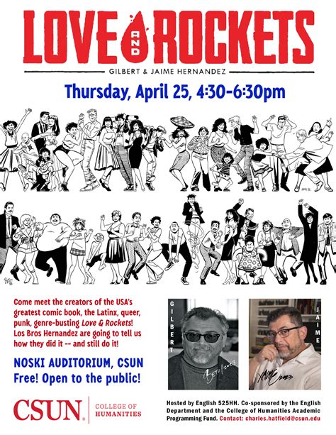 Love And Rockets Gilbert And Jaime Hernandez Csun News Events