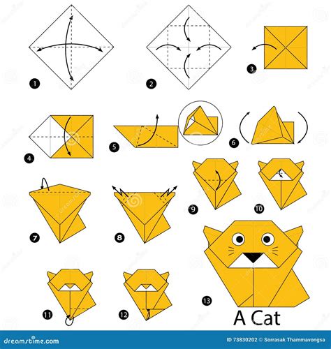 Origami Cat Easy Step By Step At Inez Schaefer Blog