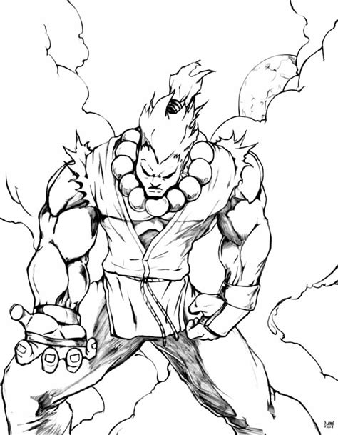 Desenhos De Street Fighter Para Colorir Pop Lembrancinhas