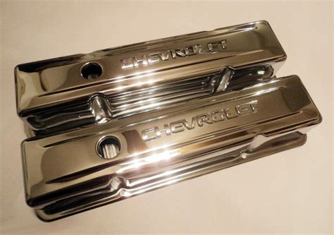 Find CHEVROLET 283 327 350 400 CHROME VALVE COVERS HOT ROD SBC CAMARO