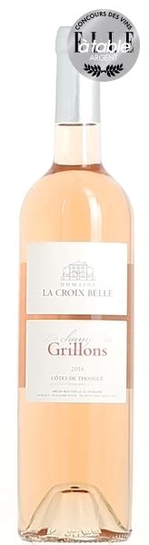 Domaine la Croix Belle Cuvée le Champ des Grillons Vin Concours