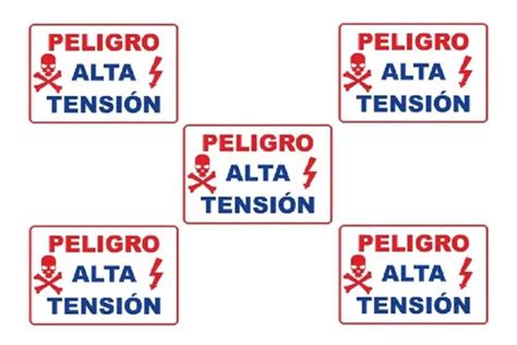 Letrero De Peligro Alta Tensión Para Cercos Electricos 5pzas Meses